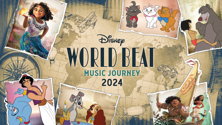 テーマビジュアルを公開♪「ディズニー・ワールド・ビート 2024：Music Journey～世界の旅へ！​」