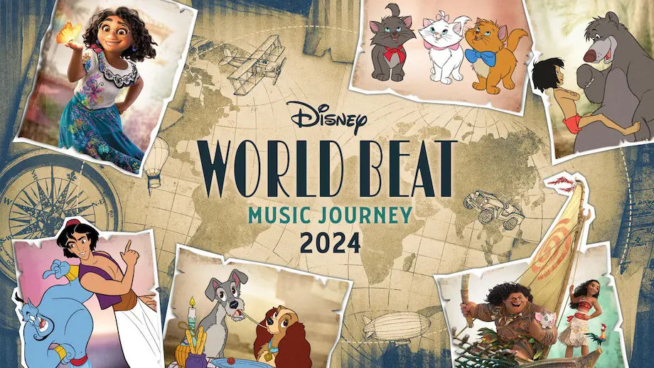 テーマビジュアルを公開♪「ディズニー・ワールド・ビート 2024：Music
